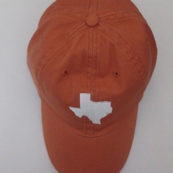 Texas adjustable baseball hat orange with State of Texas Embordered in white new - Picture 4 of 13